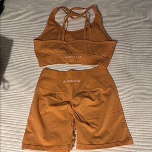 Alphalete Cheeky Coral Set - M